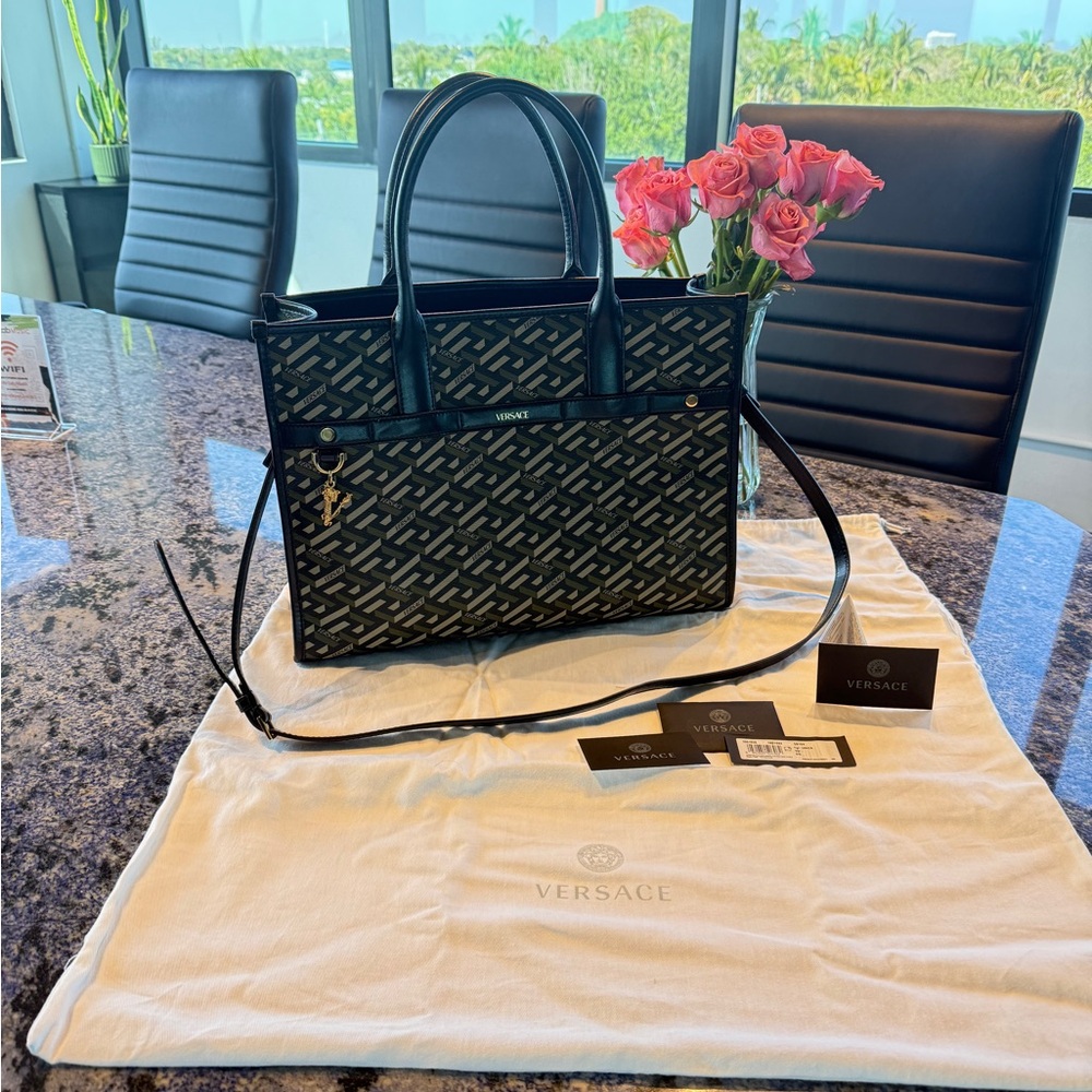 Versace Black and Gold Women's Bag